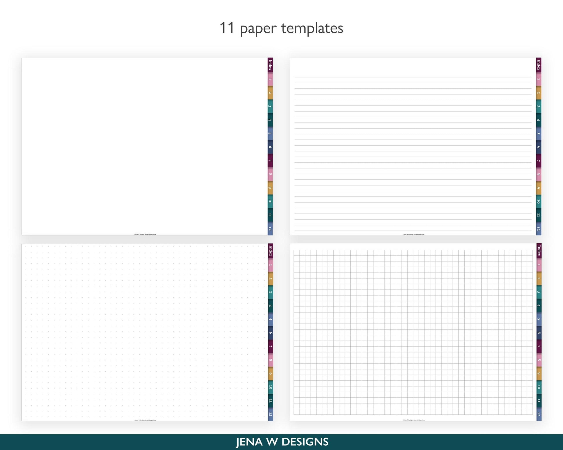 Digital Notebook | Landscape Color Pop - Jena W Designs