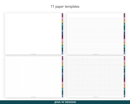 Digital Notebook | Landscape Color Pop - Jena W Designs