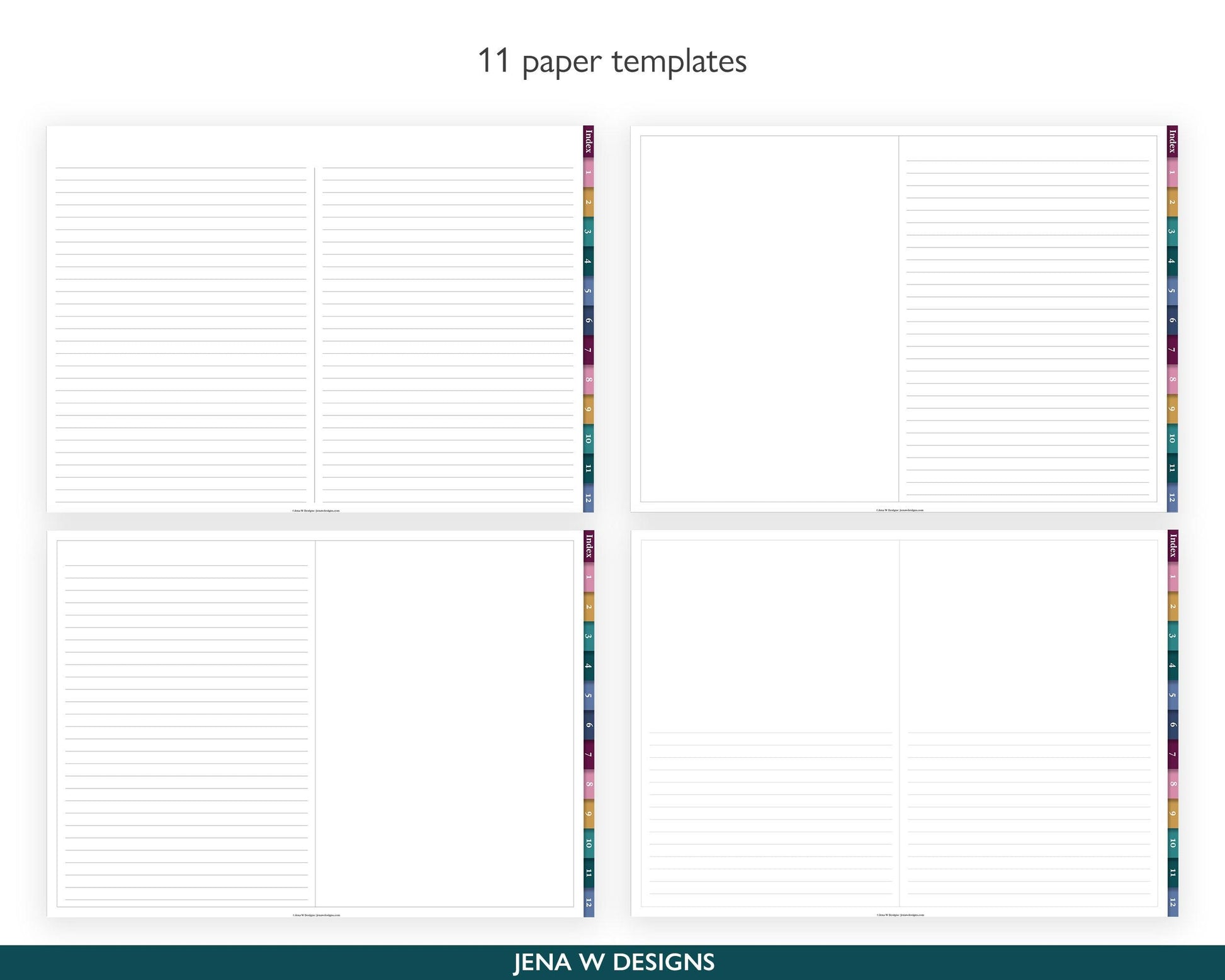 Digital Notebook | Landscape Color Pop - Jena W Designs