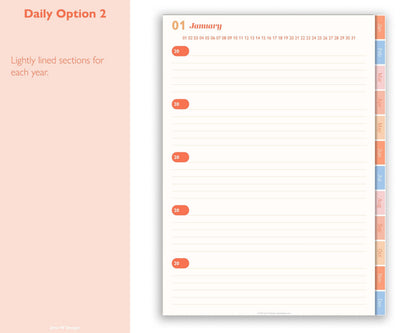 5 Year Daily Journal | One Line a Day Memory Book - Jena W Designs