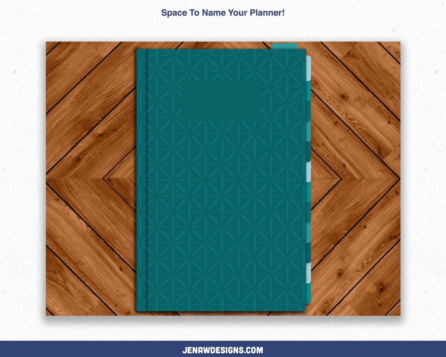 Undated Weekly Digital Planner with Flip Tabs - Jena W Designs
