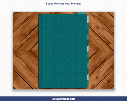 Undated Weekly Digital Planner with Flip Tabs - Jena W Designs