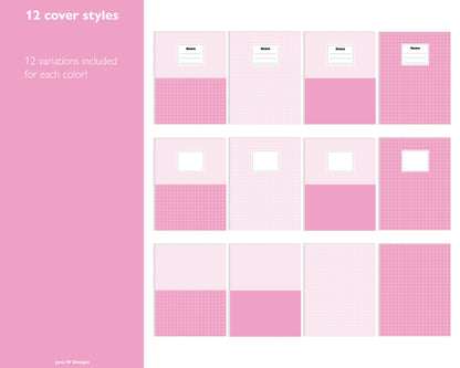 Digital Planner & Notebook Cover | 84 Covers | Vertical