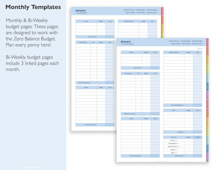 Undated Digital Budget Planner - Jena W Designs