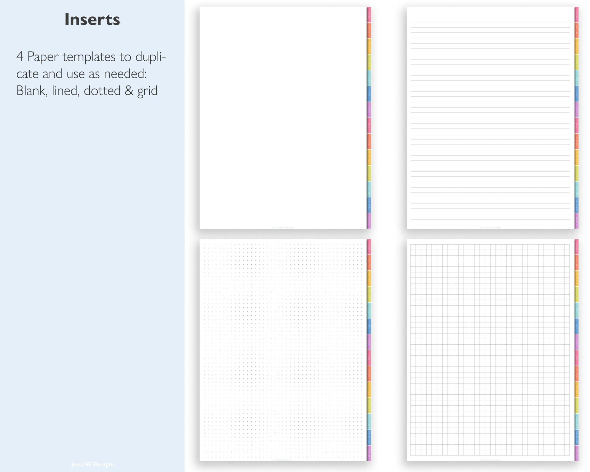 Undated Digital Budget Planner - Jena W Designs
