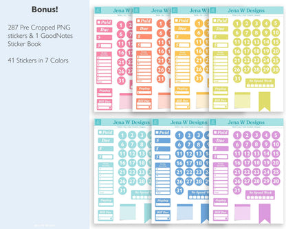 Undated Digital Budget Planner - Jena W Designs