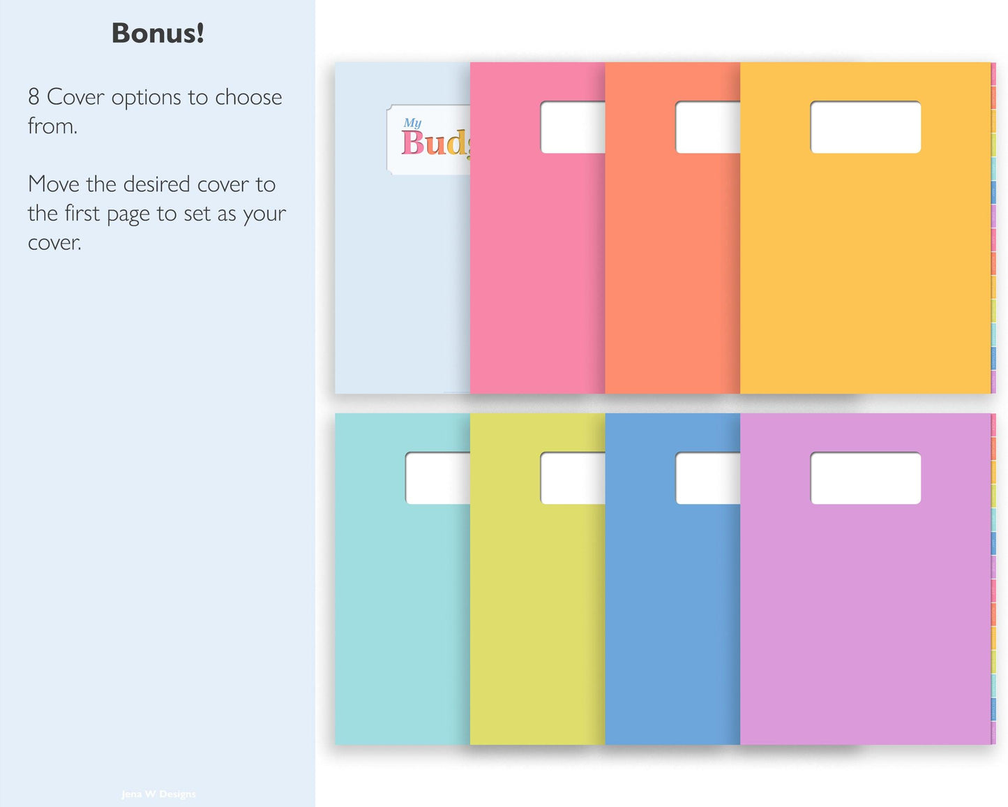 Undated Digital Budget Planner - Jena W Designs