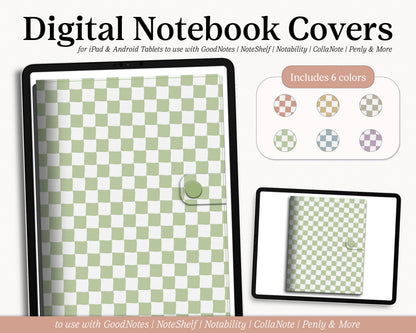 Realistic Digital Planner & Notebook Cover | 12 Covers | Portrait & Landscape