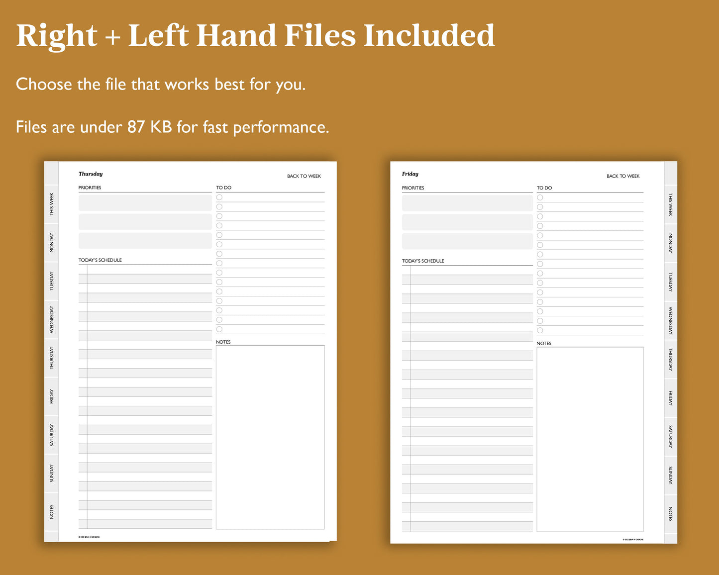 Free One Week Daily Planner and Notebook | For reMarkable | E-Ink Device Compatibility Tester